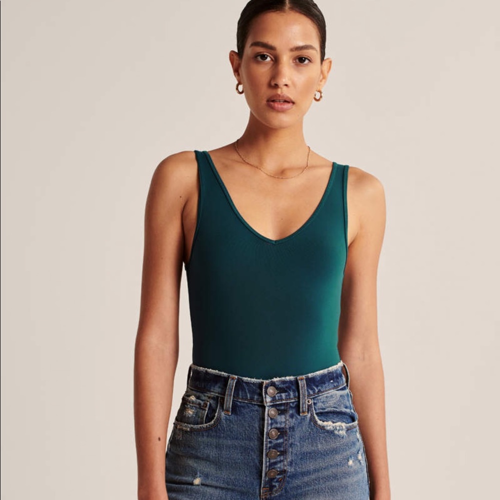 Abercrombie and Fitch seamless V-neck bodysuit